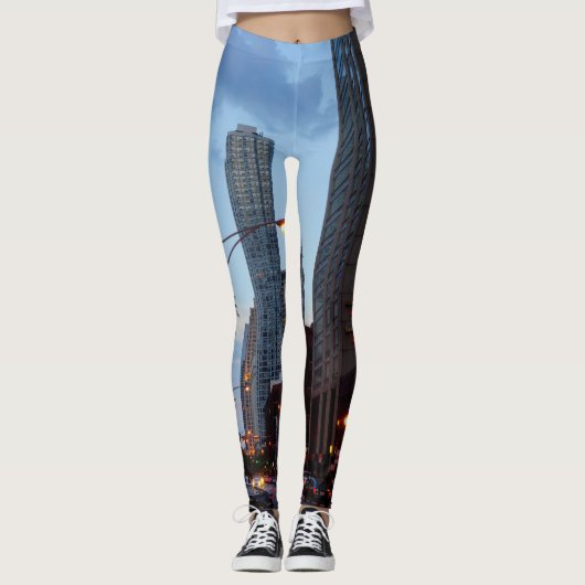 Chicago Street Scene Leggings (Vorderseite)