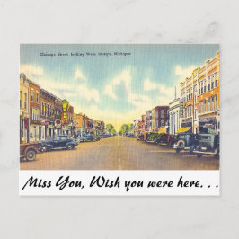 Chicago Street, Sturgis, Michigan Postkarte