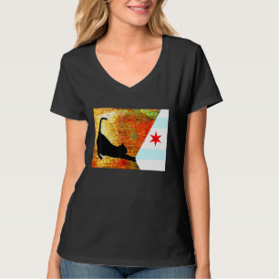 Chicago-Streunende Katzen schützen die Gasse und S T-Shirt
