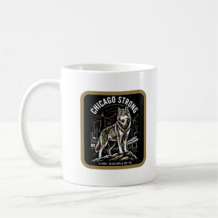 Chicago Strong Grauer Wolf Great Migration Erbe Kaffeetasse