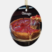 Chicago Style Deep Dish Keramik Ornament (Rechts)