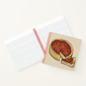 Chicago Style Deep Dish Pepperoni Pizza Feinschmec Notizbuch (Innenseite)