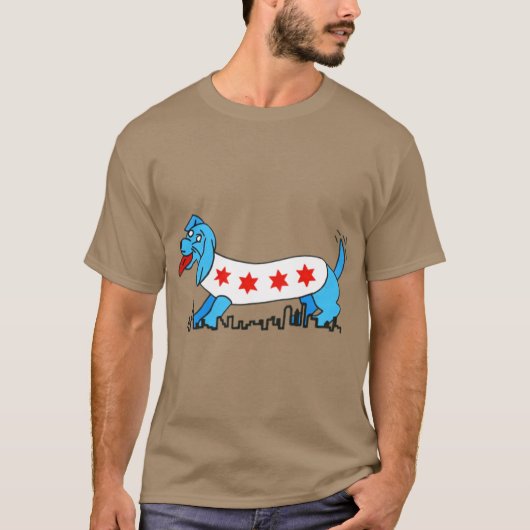 Chicago Style Dog T-Shirt (Vorderseite)