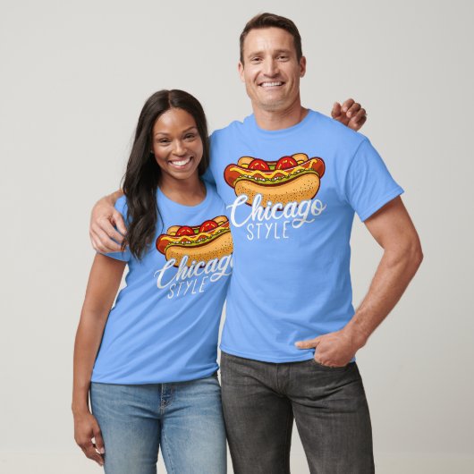 Chicago Style HOT DOG Geschenk Hotdog Premium T-Shirt (Unisex)