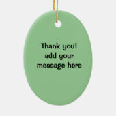 Chicago Style Hot Dog Hot Dog Rot Mohn Bub Senf Keramik Ornament (Hinten)