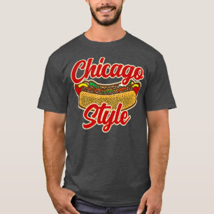 Chicago Style Hot Dog Liebhaber Sommer Vintage T-Shirt
