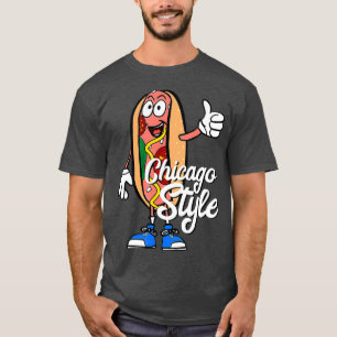 Chicago Style Hot Dog Mohn Samenbrenner Design T-Shirt