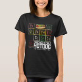 Chicago Style Hot Dog Periodic Dinner Table of Ele T-Shirt (Vorderseite)