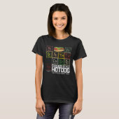 Chicago Style Hot Dog Periodic Dinner Table of Ele T-Shirt (Vorne ganz)