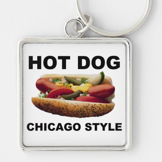 Chicago Style Hot Dog Schlüsselanhänger (Vorne)
