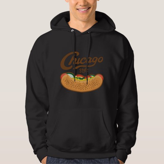 Chicago Style Hot Dog Summer  Hoodie (Vorderseite)