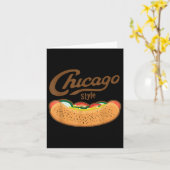 Chicago Style Hot Dog Summer Karte (Gelbe Blume)