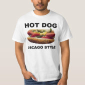 Chicago Style Hot Dog T-Shirt (Vorderseite)