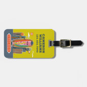 Chicago-Style Hotdog Gepäckanhänger (Vorderseite horizontal)