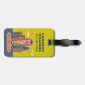 Chicago-Style Hotdog Gepäckanhänger (Rückseite horizontal)