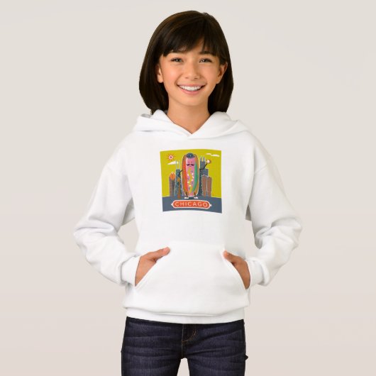 Chicago-Style Hotdog Hoodie (Vorne ganz)