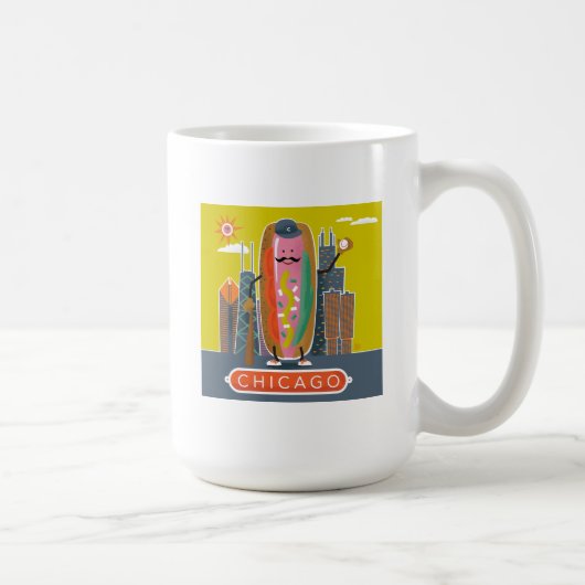 Chicago-Style Hotdog Kaffeetasse (Rechts)