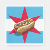 Chicago Style HotDog Party Time Serviette (Vorderseite)