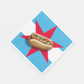Chicago Style HotDog Party Time Serviette (Ecke)