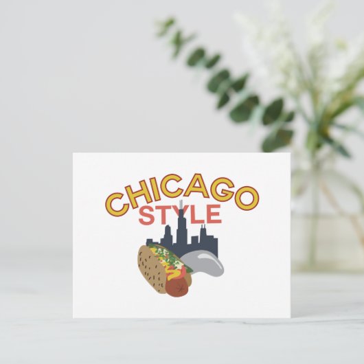 Chicago Style Postkarte (Stehend Vorderseite)