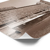 Chicago Sun Times Bldg Great Lakes Ship 1967 Fotodruck (Ecke)