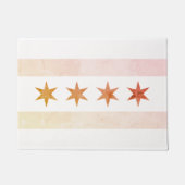 Chicago Sunrise Flag Fußmatte (Vorderseite)