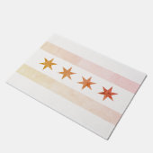 Chicago Sunrise Flag Fußmatte (Schrägansicht)