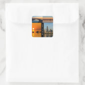Chicago Sunrise Quadratischer Aufkleber (Tasche)