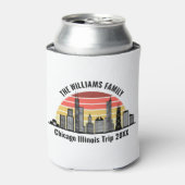 Chicago Sunset Customized Family Trip Dosenkühler (Kanne Vorderseite)