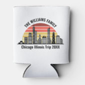 Chicago Sunset Customized Family Trip Dosenkühler (Vorderseite)