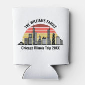 Chicago Sunset Customized Family Trip Dosenkühler (Rückseite)
