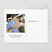 Chicago Sunset Foto - Save the Date Postkarte (Rückseite)