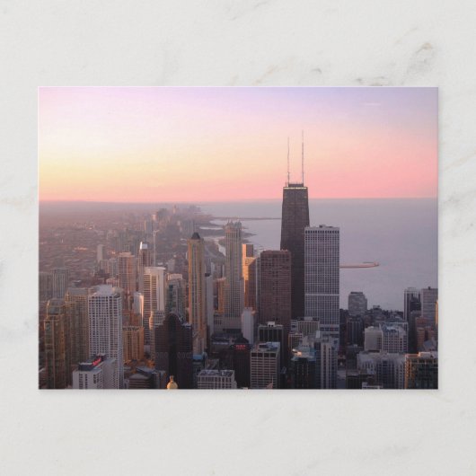 Chicago Sunset Postkarte (Vorderseite)