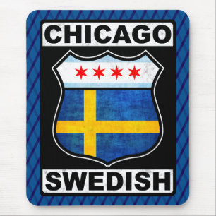 Chicago Swedish American Mousemat Mousepad