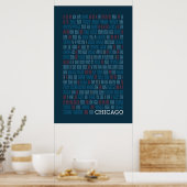 Chicago Syllabic Poster (Küche)