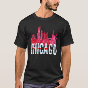 Chicago T-Shirts Skyline Silhouette Illinois City