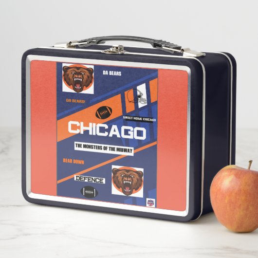 Chicago Team Design Metal Lunchbox (Beispiel)