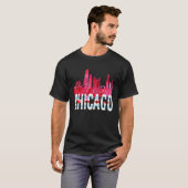 Chicago Tees  Skyline Silhouette Illinois City (Vorne ganz)