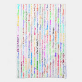 Chicago Text Design II Küchentücher (Vertikal)