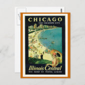 "Chicago - The Vacation City" Vintag Postkarte (Vorne/Hinten)