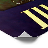 Chicago ~ The Vacation City ~ Vintage Travel Poster (Ecke)