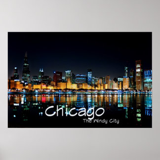 CHICAGO - THE WINDY CITY POSTER