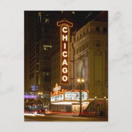 Chicago Theater, Chicago Illinois Travel Post Card Postkarte