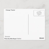 Chicago Theater Marquee Post Card Postkarte (Rückseite)
