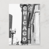 Chicago Theater Sign Postkarte (Vorderseite)