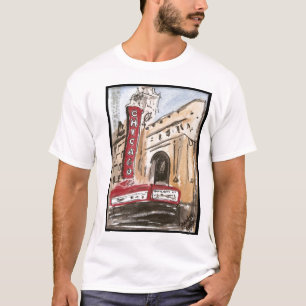 Chicago-Theater-T - Shirt-ursprüngliche Kunst T-Shirt