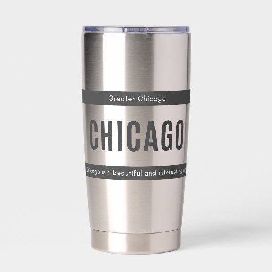 Chicago Thermobecher (Rückseite)