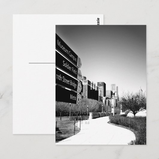 Chicago This way Postcard Postkarte (Vorne/Hinten)