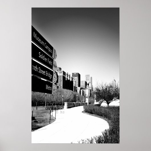 Chicago This way Poster / Wall Art (Vorne)