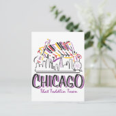 CHICAGO-TODDLIN-STADT POSTKARTE (Stehend Vorderseite)